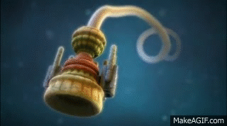 giphy: Flagella are long, whiplike structures that can be used for propulsion.