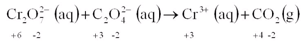 Reaction to be Balanced: Balance the above REDOX reaction in an acidic solution: ____