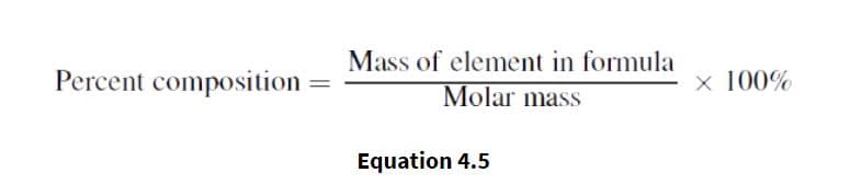 The percent composition of an element (by mass) is the percent of a specific compound that is made up of a given elemen…