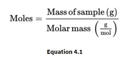 Molar mass is measured in (see image) .