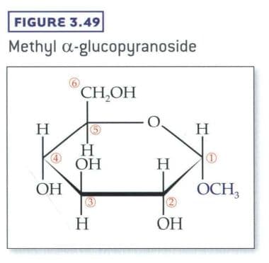The glucose ring is glucopyranose.
