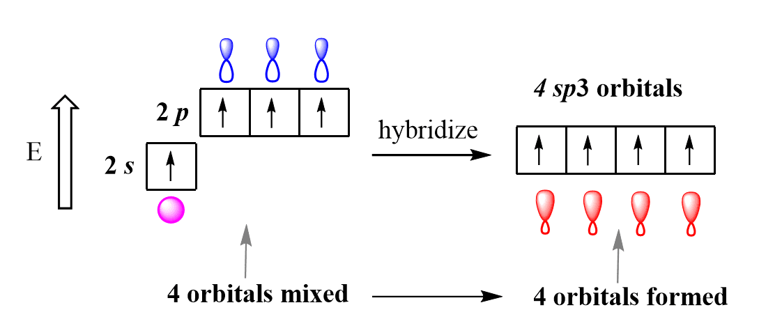 A sp 3 has zero unhybridized p -orbital.
