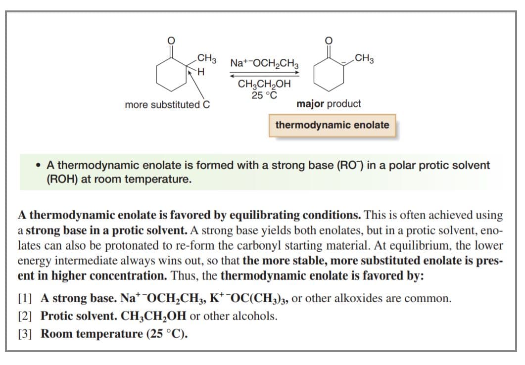 The thermodynamic product is favored in reactions that are slow, reversible, at higher temperatures, and with a weaker,…