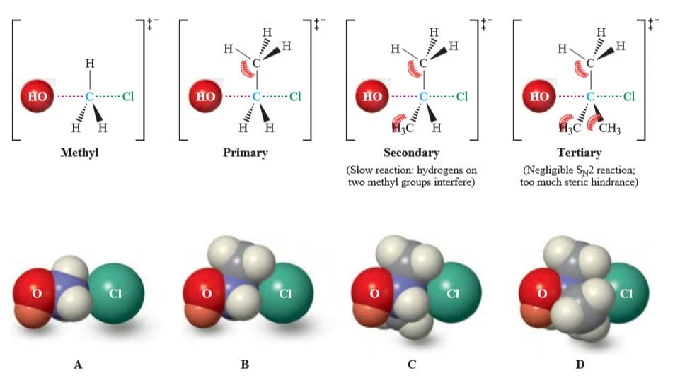 Steric hindrance describes the prevention of reactions at a particular location within a molecule due to the size of su…