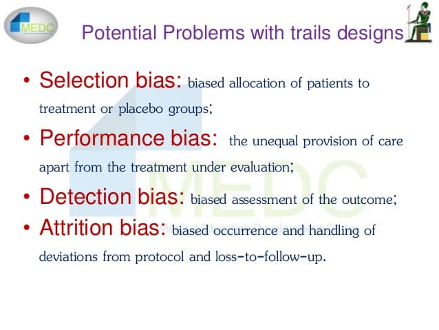 Biases: Detection bias arises from educated professionals using their knowledge in an inconsistent way by searching for an outc…