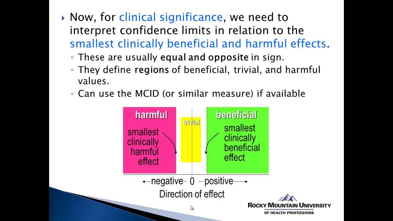 Clinical significance refers to the usefulness or importance of experimental findings to patient care or patient outcom…