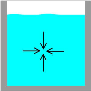 Fluid Pressure: Pressure is equal in every direction in a fluid at a given depth.