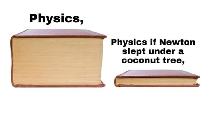 box physics physics if newton slept under coconut tree: Newton’s third law equation: F AB = –F BA