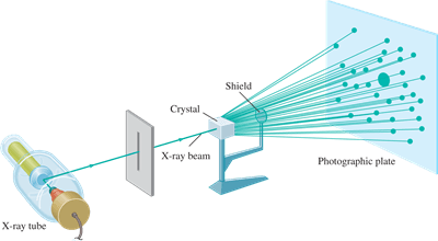 X-ray diffraction uses the bending of light rays to create a model of molecules.