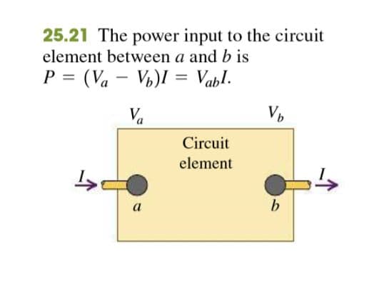 Power delivered to or extracted from a circuit element can be shown by: (see image)