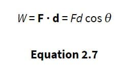 Work may be expressed as the dot product of force and displacement, or the product of force and distance traveled with…
