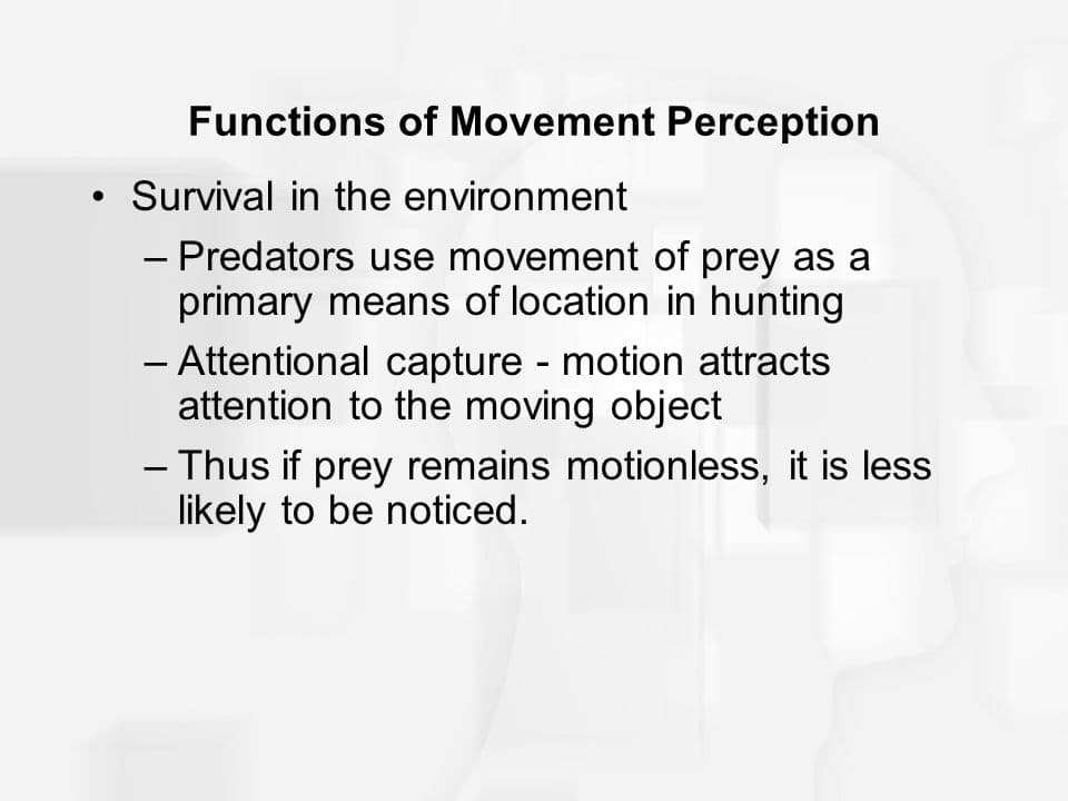Attentional capture occurs when attention is attracted by the motion of an object or stimulus.