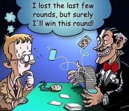 Gamblers Fallacy: The gambler’s fallacy states that if something happens more frequently than normal, it will happen less frequently in t…