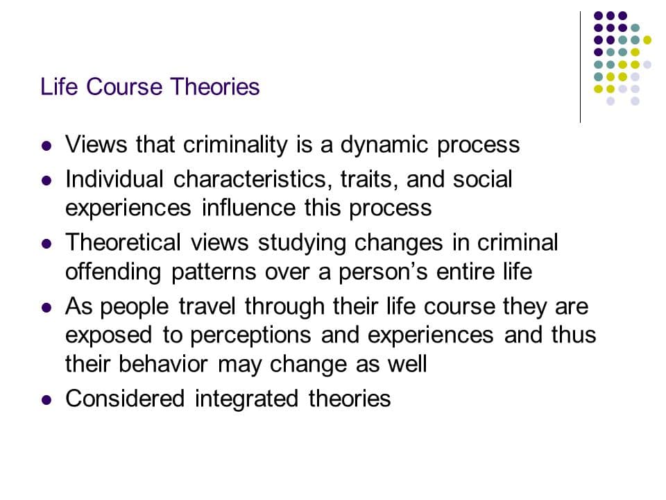 The life course theory is a multidisciplinary approach to understanding the mental, physical and social health of indiv…