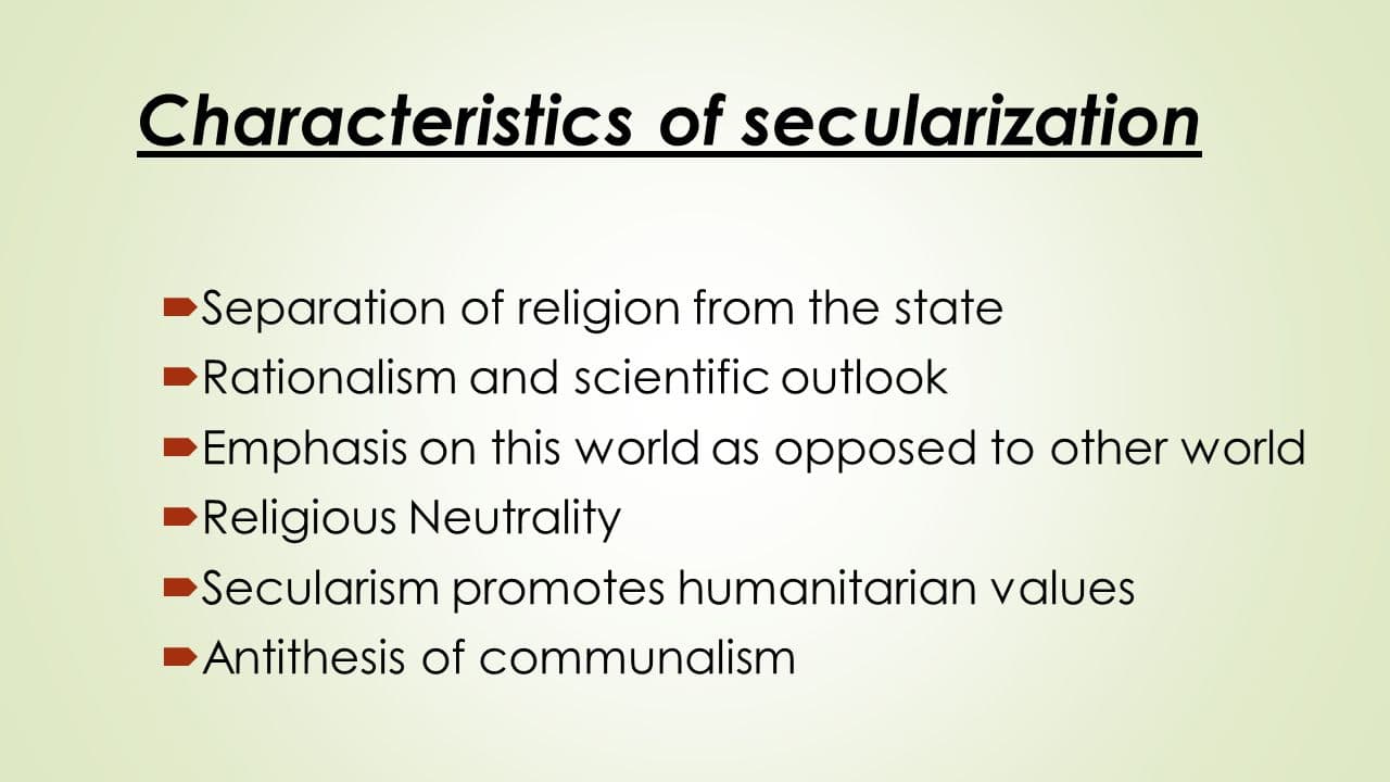 Secularization is the weakening of social and political power of religious organizations as religious involvement decli…