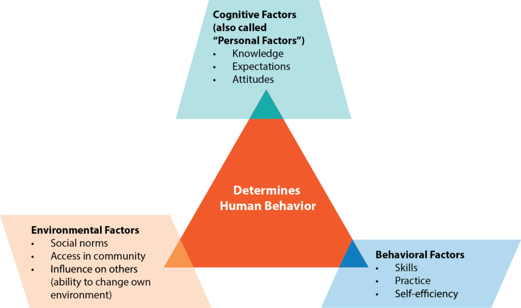 The social cognitive theory states that attitudes are formed through watching others, personal factors, and the environ…