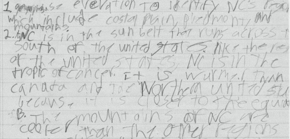 Dysgraphia is a writing disorder