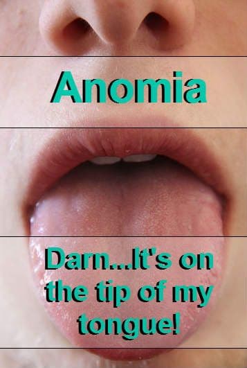 Anomia is the inability to name things