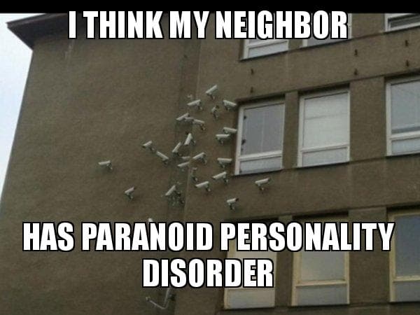i think my 59264c: Paranoid personality disorder includes individuals with profound distrust and suspicion of other people