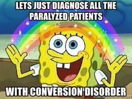 Conversion disorder is a somatic symptom disorder where their are ONLY neurological symptoms