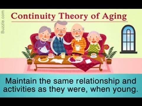 People try to maintain same basic structure throughout their lives overtime: Continuity Theory